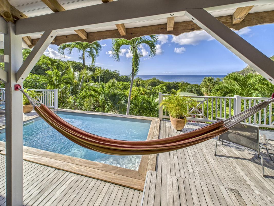3.Location Villa piscine Deshaies Guadeloupe_Vue mer